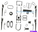 Carbon fiber Internal 43PCS実カーボンファイバーカーインナーキットカバートリムのためにポルシェ・マカン2014年から2019年 43P...