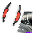 Steering Wheel Paddle Shifter マツダ3 6 MX-5(ND)カーボンファイバーステアリングホイールパドルシフター拡張赤 For M...