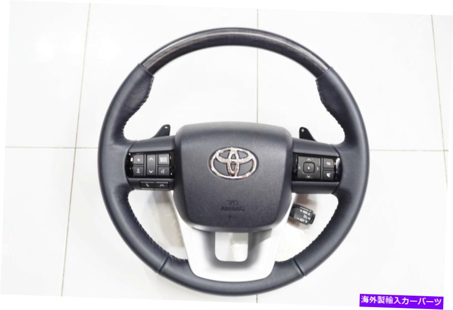 Steering Wheel Paddle Shifter STEERING WHEELトヨタハイラックスREVO 2015純正BLACK WOOD BLACK - パドルシフト STEERING WHEEL TOYOTA HILUX REVO 2015 GENUINE BLACK WOOD BLACK - PADDLE SHIFTERS