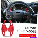 Steering Wheel Paddle Shifter 赤い車のステアリングホイールのシフトパドルシフター拡張のためのフォードフォーカスEcosport R...