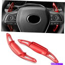 Steering Wheel Paddle Shifter トヨタRAV4 2019年から2021年のためにレッドステアリングホイールDSGパドルシフター拡張2...