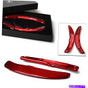 Steering Wheel Paddle Shifter レッドカーボンファイバーステアリングホイールのパドルシフターの拡張のためにポルシェパナメーラ Red...