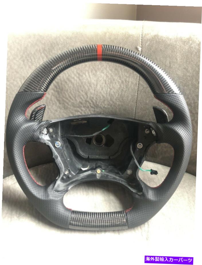 Steering Wheel Paddle Shifter カスタムメルセデス2003-05カーボンステアリングホイールとカーボンファイバーパドルシフター Custom Mercedes 2003-05 Carbon Steering Wheel With Carbon Fiber Paddle Shifters