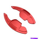 Steering Wheel Paddle Shifter 赤い車のステアリングホイールのシフトパドルシフタートリムカバーフィット感のためのアウディSQ5 Q3...
