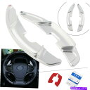 Steering Wheel Paddle Shifter ステアリングホイールのシフトパドルシフタートリムシルバーフィットレクサスES300h ES350 2...