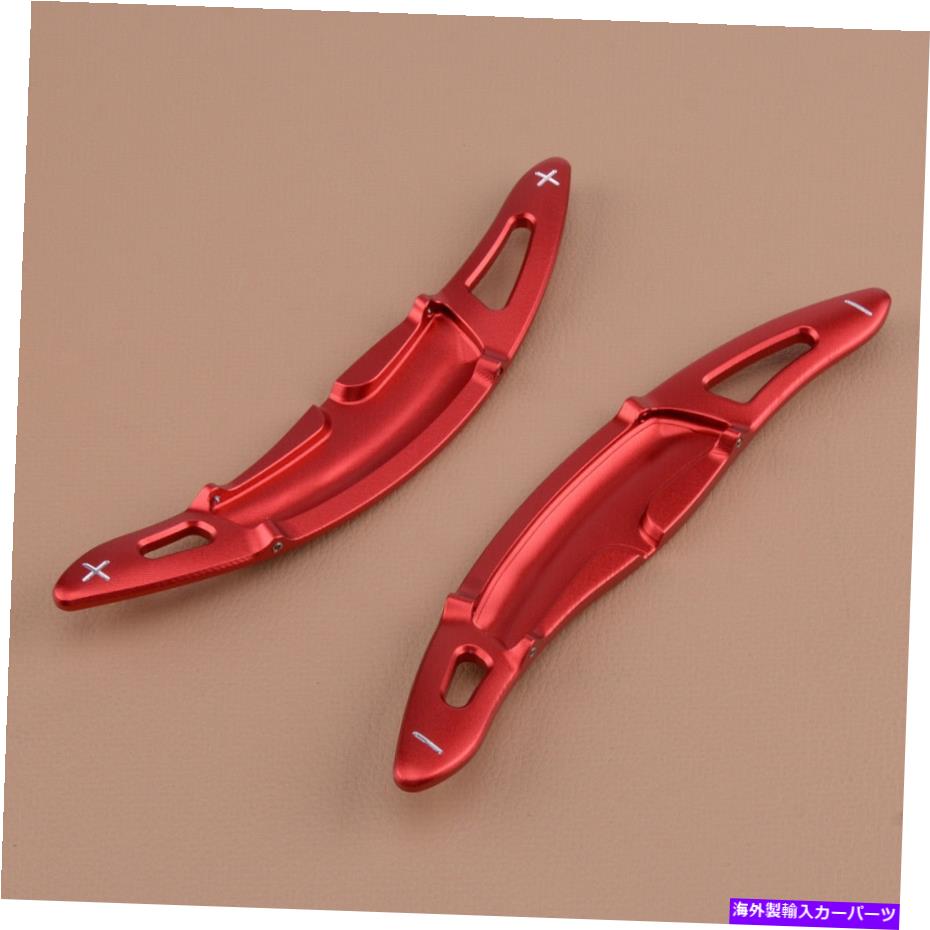 Steering Wheel Paddle Shifter レッドステアリングホイールのシフトパドルシフタートリムカバーフィット感のためのポルシェ・マカンカイエン Red Steering Wheel Shift Paddle Shifter Trim Cover Fit For Porsche Macan Cayenne