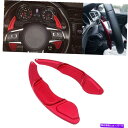 Steering Wheel Paddle Shifter フォルクスワーゲンゴルフ7のための赤い車のステアリングホイールのシフトパドルシフタートリムカバー R...