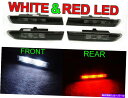 Side Marker 2007-08アキュラTLのホワイトフロントレッドリアLEDサイドマーカーライト**タイプSのみ** White Front Red R...