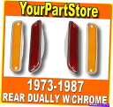 Side Marker 73-87 CHEVY GMC PUピックアップTRUCK二重REAR FENDERサイドマーカーランプLIGHTS SET 73-87...