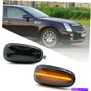Side Marker 2005-11 CADILLAC STS STS-V FORスモークCAR LED FENDER SIDE MARKER SIGNAL ...