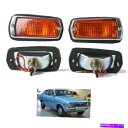 Side Marker ダットサン日産120Y B210 302 303 310 410 1973から1978のためのサイドマーカーランプ光Lr Side Marker Lamp Light LR for Datsun Nissan 120Y B210 302 303 310 410 1973-78