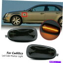 Side Marker 2005-11 CADILLAC STS STS-V FORスモークCAR LED FENDER SIDE MARKER SIGNAL ...
