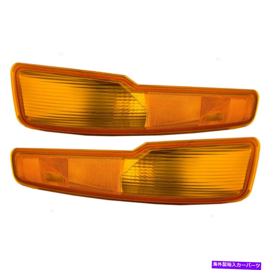 Side Marker 1997-1999ビュイックLeSabreのためのペアセットパークシグナル・サイドマーカーライト＆ハウジング Pair Set Park Signal Side Marker Lights & Housing for 1997-1999 Buick LeSabre