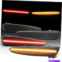 Side Marker 4PCフィット5月13日シボレーコルベットC6フロント&リアLEDサイドマーカーライトスモーク 4PC Fit 05-13 Chevy ...