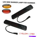Side Marker 4Xサイドマーカーライトアンバーレッドフェンダーフロントリアキットスモークが信号を右折 4X Side Marker Light Amb...