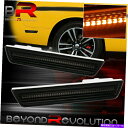 Side Marker 08 09 10-14ダッジチャレンジャーR / T SRT黄色のLEDサイドマーカーリアライトスモークセット 08 09 10-14 Dodge Challenger R/T Srt Amber Led Side Markers Rear Light Smoke Set