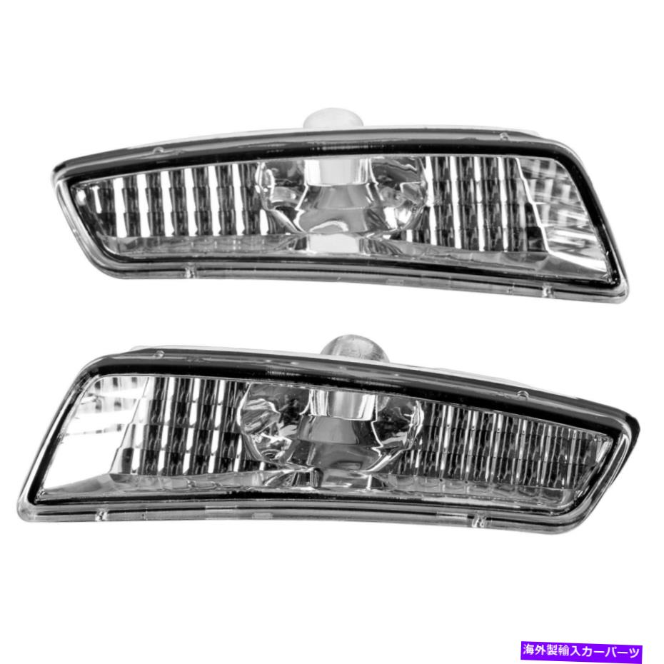 Side Marker 08-09のためのポンティアックG8 GXP GTクリアフロントバンパーサイドマーカーライトペアLH RH For 08-09 Pontiac G8 GT GXP Clear Front Bumper Side Markers Lights Pair LH RH