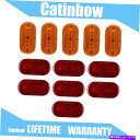 Side Marker 5アンバー+ 7レッドトラックトレーラー密閉サイドマーカークリアランス光6 LEDインジケータ 5 Amber + 7 Red Truc...