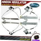 Power Window Regulator フォード・エスケープ01-07マリナーフロント＆リア用モーターと4倍パワーウィンドウレギュレータ 4x Power Window Regulator with Motor for Ford Escape 01-07 Mariner Front & Rear