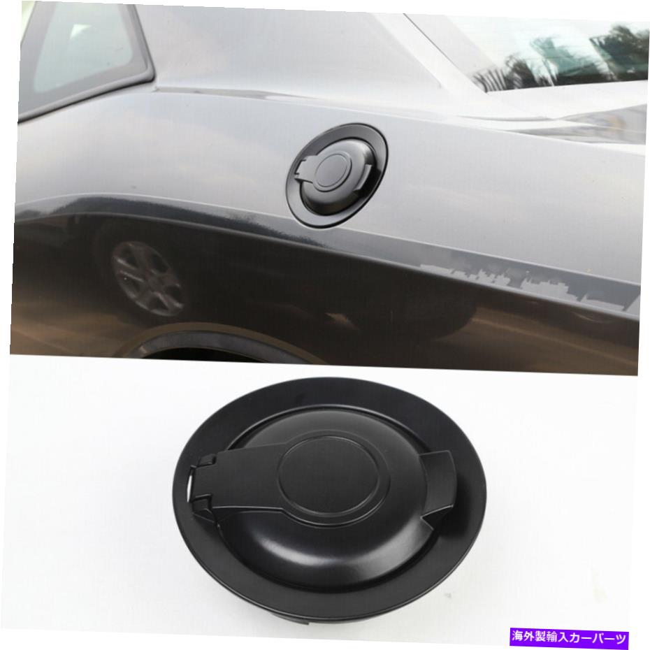 GAS TANK FUEL ダッジチャレンジャー2015-2019黒フューエルタンクカバードアガスふたフィラーキャップキット Black Fuel Tank Cover Door Gas Lid Filler Cap Kit For Dodge Challenger 2015-2019