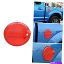 GAS TANK FUEL 赤い車のドアガスキャップカバートリム燃料タンクキャップフォードF150 F150用の保護2015+ Red Car Door Gas...