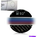 GAS TANK FUEL グロス実カーボンファイバーブラックジェルガスタンクキャップ、燃料トリムカバーステッカー#B AHM J Gloss Real Carbon Fiber Black Gel Gas Tank Cap Fuel Trim Cover Sticker #B AHM J
