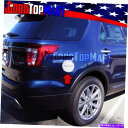 GAS TANK FUEL フォードエクスプローラー2016 2017 16 17クロームガスドアカバー付きの文字燃料タンク用 For Ford EXPLORER 2016 2017 16 17 Chrome Gas Door Cover WITH Letters Fuel Tank(2)