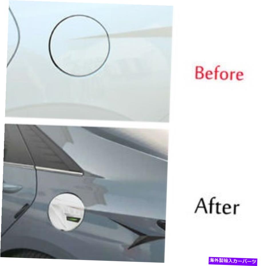 GAS TANK FUEL ヒュンダイエラントラのための2021-2022 ABSクロームフューエルタンクキャップ石油ガスカバートリム1PCS For Hyundai Elantra 2021-2022 ABS Chrome Fuel Tank Cap Oil Gas Cover Trim 1PCS