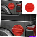 GAS TANK FUEL フィット感のためのジープ・ラングラーJL 2018-2020 ABSレッド燃料タンクキャップ石油ガスカバートリム1PCS Fit F...