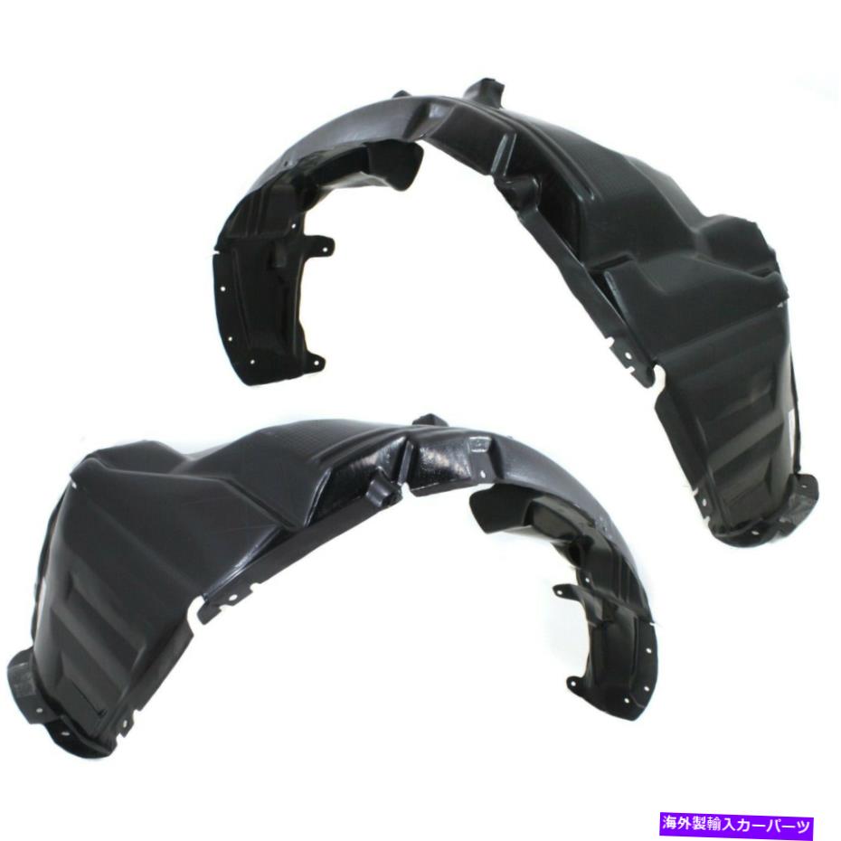 Fender Liner Splash 2の2003年から2006年三菱アウトランダーフロント左右セット用のスプラッシュシールド Splash Shield For 2003-2006 Mitsubishi Outlander Front Left & Right Set of 2