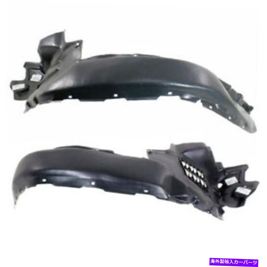 Fender Liner Splash 16-19タコマトラックのフロントスプラッシュシールドインナーフェンダーライナーパネルSETペアの For 16-19 Tacoma Truck Front Splash Shield Inner Fender Liner Panel SET PAIR