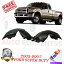 Fender Liner Splash 2005-2007եɥѡǥ塼ƥF-250550Τ2ĤPcΥեȥץå奷ɥե饤ʡ 2 Pc Front Splash Shield Fender Liners, For 2005-2007 Ford Super Duty F-250-550