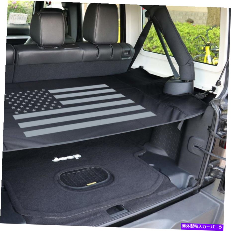 Cover Rear Trunk 4ドアジープラングラーJL用リアトランクシェードカーゴカバーシールド2018+ Rear Trunk Shade Cargo Cover Shield for 4 Doors Jeep Wrangler JL 2018+