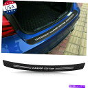 Cover Rear Trunk 4Dカーボンファイバーリアトランクバンパーガード付属デカールステッカー成形トリム 4D Carbon Fiber Rear T...