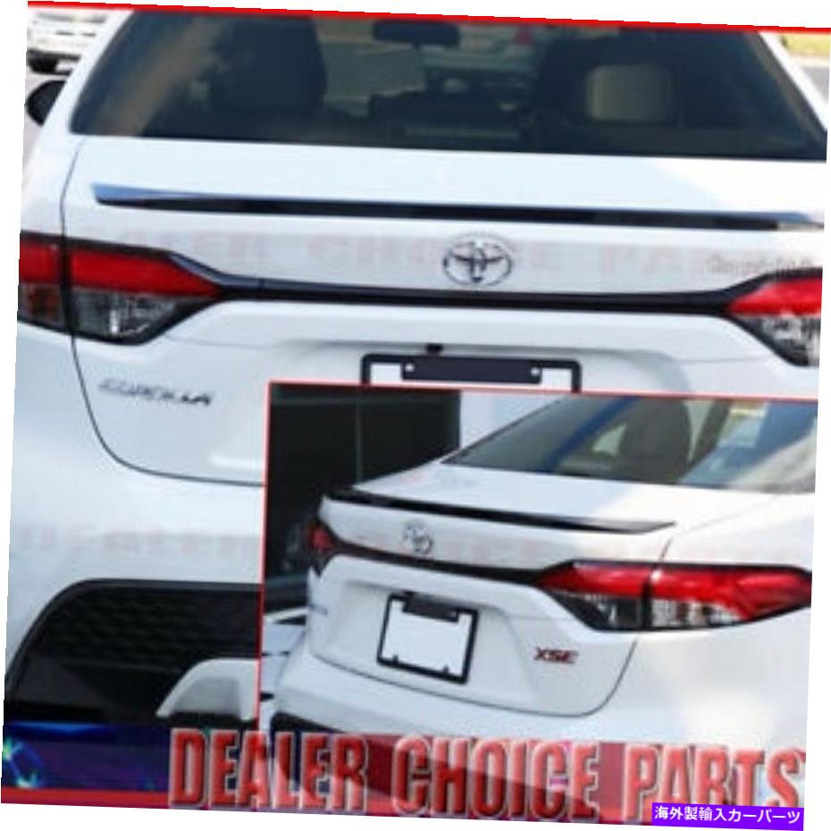 Cover Rear Trunk 2020 2021トヨタカローラ工場リップスタイルトランクスポイラーPAINTED GLOSS BLACKのための For 2020 2021 TOYOTA Corolla Factory Lip Style Trunk Spoiler PAINTED GLOSS BLACK