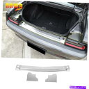 Cover Rear Trunk ダッジ・チャレンジャー2015から19のためのリアバンパートランクフェンダーシルプレートプロテクターカバー Rear Bump...