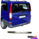 Cover Rear Trunk クロームリアバンパーガードトランクシルカバーつや消しのためにMBヴィートW639 2003年から2014年 Chrome Re...