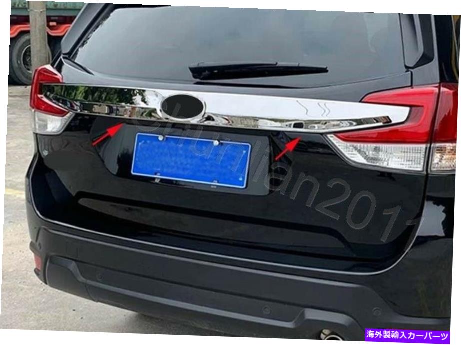 Cover Rear Trunk 2019-2021スバルフォレスタースチール用ドアリアトランクリッド成形カバートリム Door Rear Trunk Lid Molding Cover Trim for 2019-2021 Subaru Forester Steel
