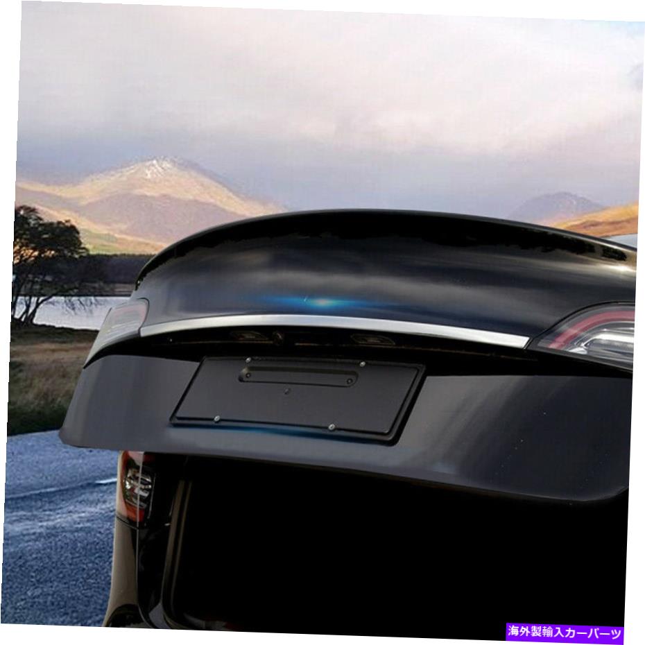 Cover Rear Trunk ƥǥ3ABS५ꥢΥɥȥ󥯥åɥСȥ1pcs 2018ǯ2020ǯ ABS Chrome Car Rear Door Trunk Lid Cover Trim 1pcs for Tesla Model 3 2018 - 2020