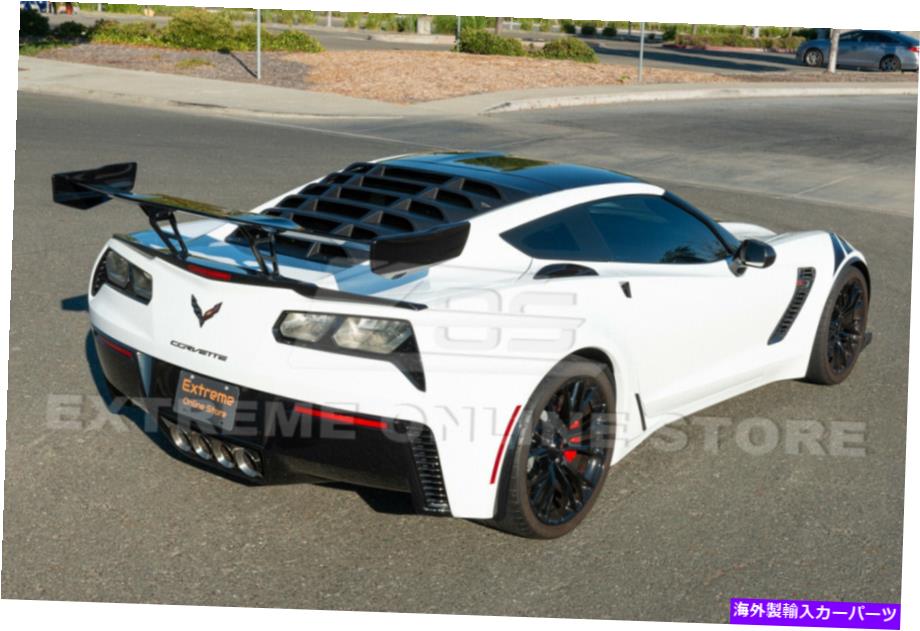 Cover Rear Trunk 14-19コルベットC7クーペABSプラスチック製リアウィンドウルーバーサンシェイドカバーに For 14-19 Corvette C7 Coupe ABS Plastic Rear Window Louver Sun Shade Cover