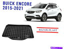 Cover Rear Trunk カーゴマットについてはビュイックアンコール2015-2020リアラバートランクライナートレイカバーブラック3D Cargo M...