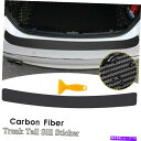 Cover Rear Trunk 5Dカーボンファイバーステッカービニールステッカー車のテールトランクバンパーガードプロテクターカバー 5D Carbon Fi...