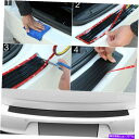 Cover Rear Trunk 黒い車のリアバンパーシル/プロテクタープレートラバーカバーガードパッド成形トリム Black Car Rear Bumper ...