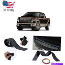 Cover Rear Trunk フォードF-150 2000-2020車のドアシルプロテクターバンパーガードトリムカバーブラック For Ford F-150...
