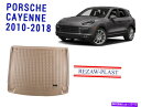 Cover Rear Trunk ポルシェカイエン用カーゴマット2010-2018ベージュSUVリアトランクライナートレイカバー3D Cargo Mat for...