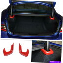 Cover Rear Trunk ダッジチャージャー2011-2020レッドカーリアトランクリフトカバートリムフレームインテリア2PCS用 For Dodge ...