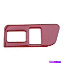 Cover Rear Trunk レッドカーボンファイバーリアトランクスイッチトリムカバーフレームフィット感のためのスバルBRZトヨタ86 Red Carbon...