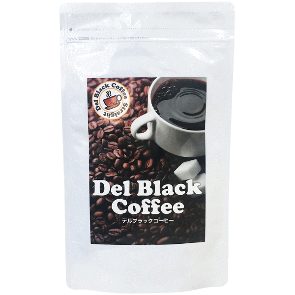 楽天ヘルシー生活館（3個販売）（デルブラックコーヒー del black coffe）ダイエット珈琲 飲料 ドリンク 健康食品 応援 食物繊維 コエンザイムQ10 Lーカルニチン 白いんげん豆 送料無料