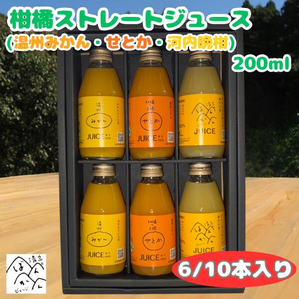 3種類の柑橘ストレートジュース20...
