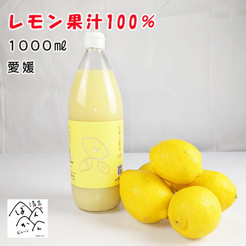 愛媛産レモン果汁ストレート 100％（1000ml 1本 ）国産 愛媛県愛南町産レモン 業務用 セール【送料無料※北海道 沖縄は除く】